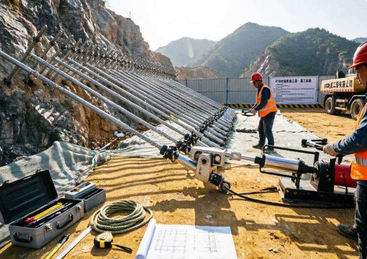 罗定可回收锚索施工